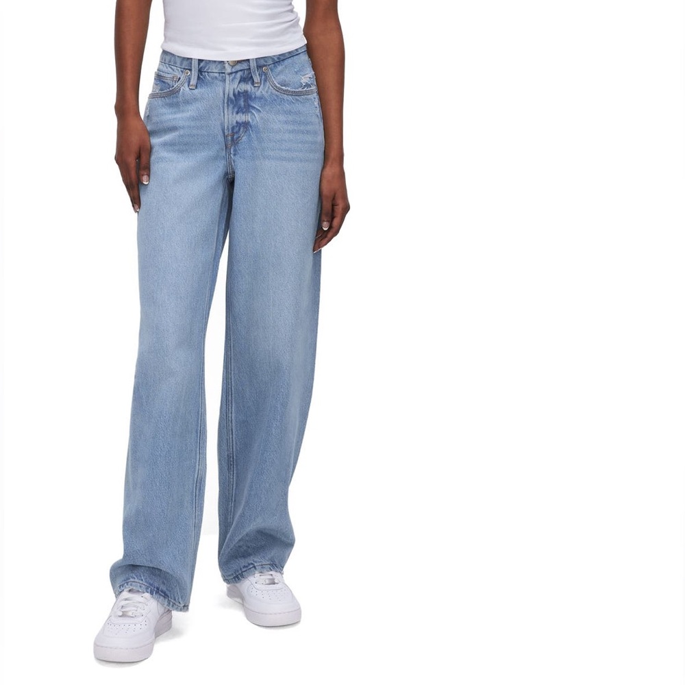 Good American Good 90s High Waist Straight Leg Jeans